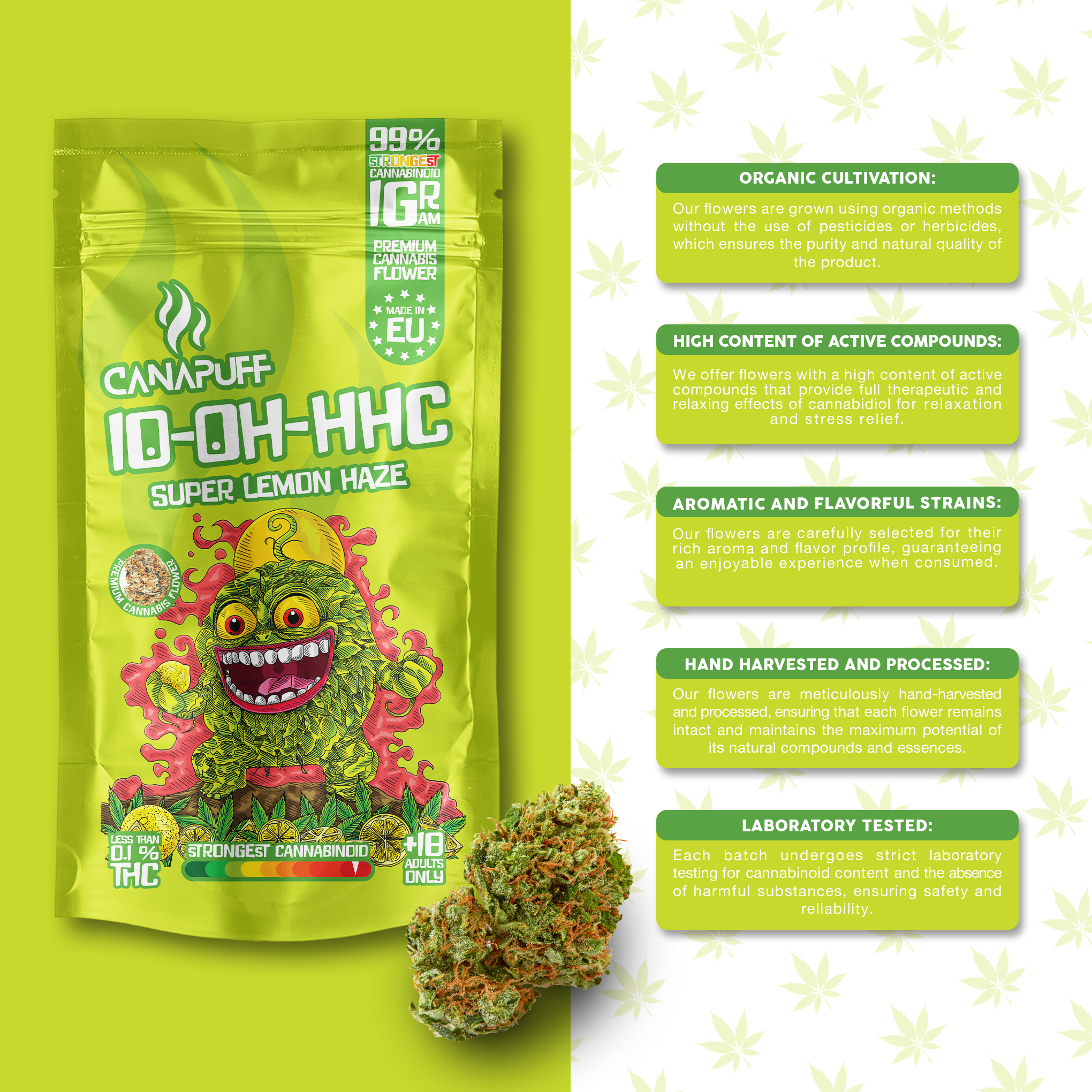 Canapuff - Super Lemon Haze 99% - 10-OH-HHC Flori