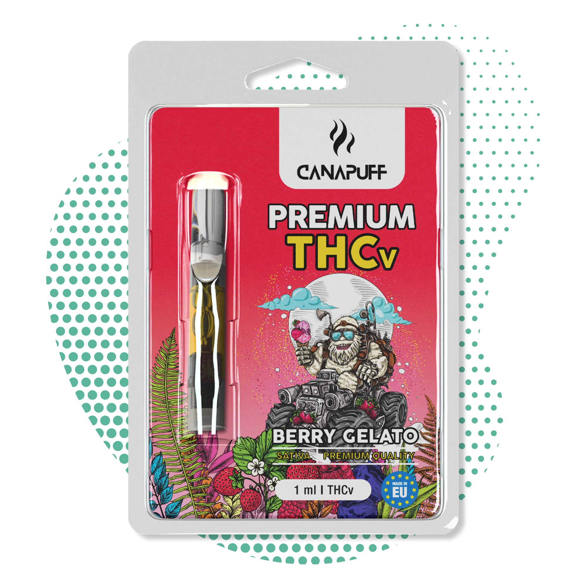 CanaPuff - Berry Gelato - THCv 79% - Cartuș