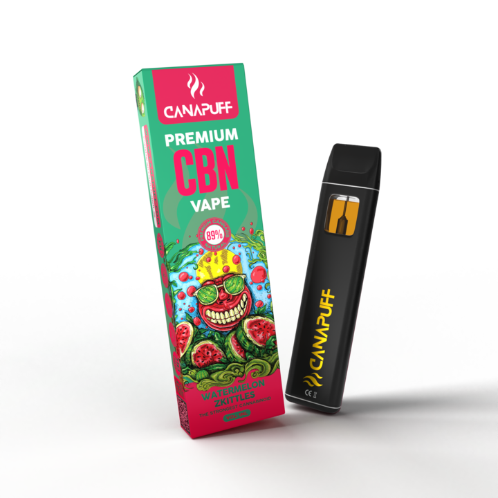 WATERMELON ZKITTLES 89% CBN - CanaPuff - Engangsbrug - 1ml