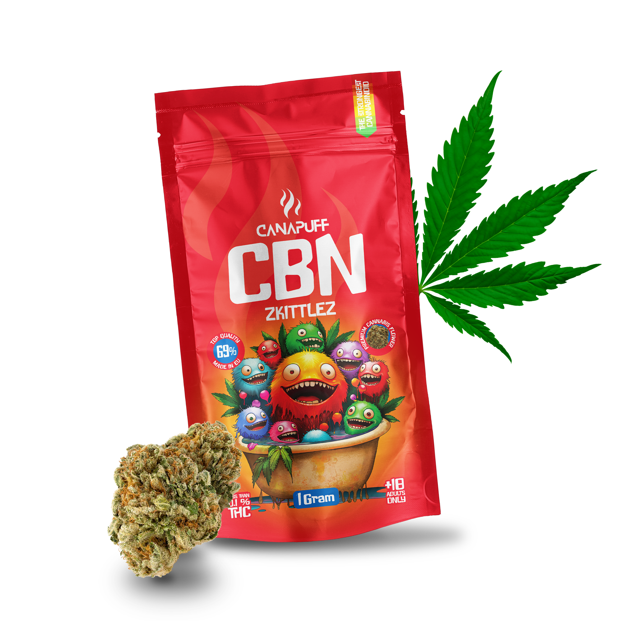 Canapuff - Zkittlez 69% - CBN Fiori