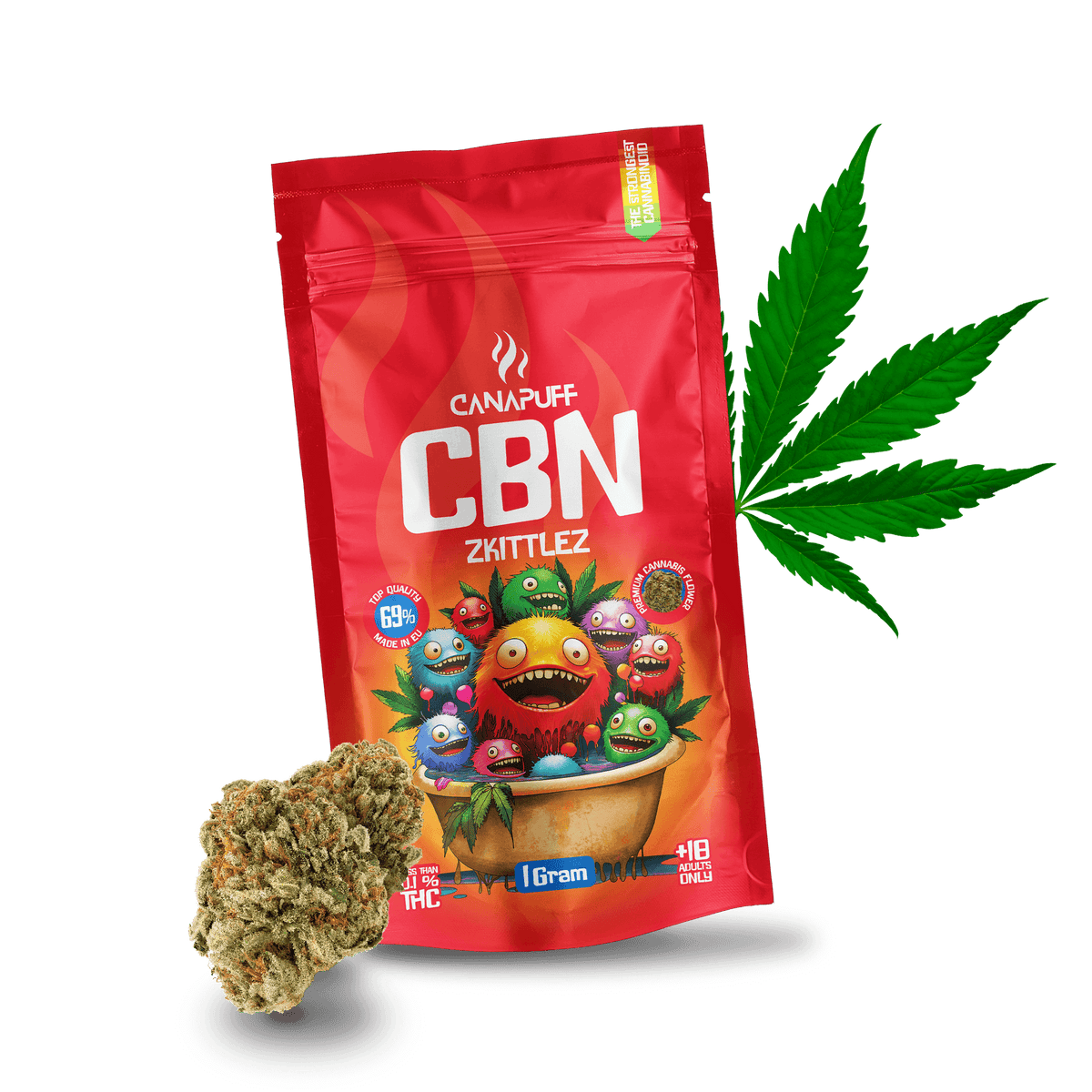 CBN Flowers - Zkittlez 69% 🌙 | Canapuff